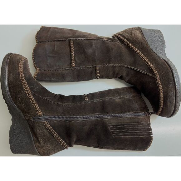 Earth Spirit Freesia mid-calf brown suede boots. Size 38. - Picture 5 of 8